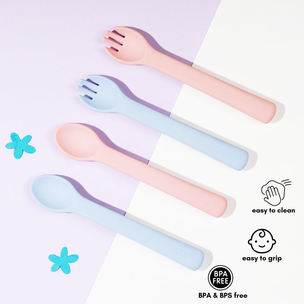 Silicone Spoon & Fork Set