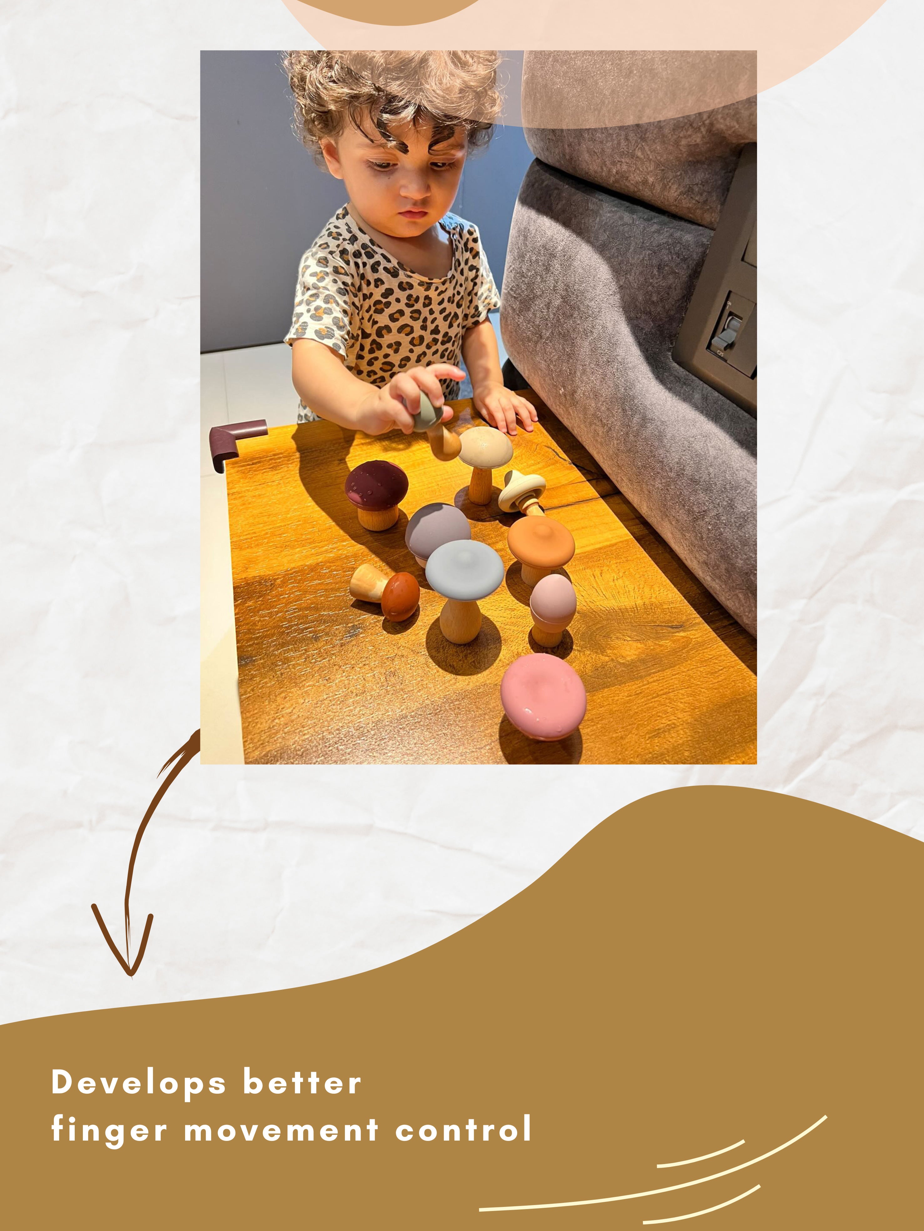 Mushroom Stacking Teether Toy