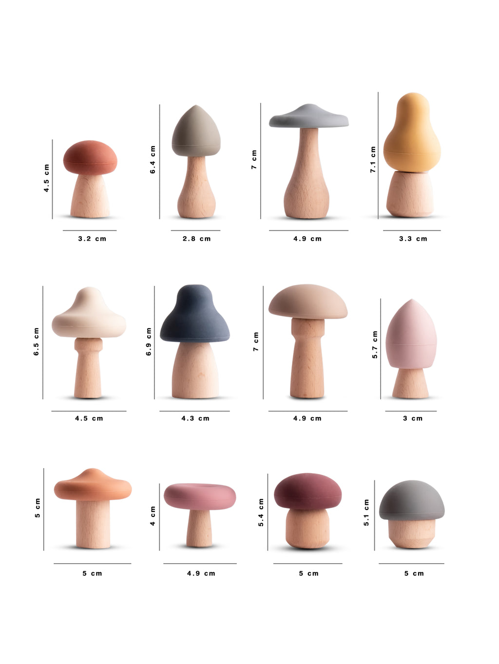 Mushroom Stacking Teether Toy