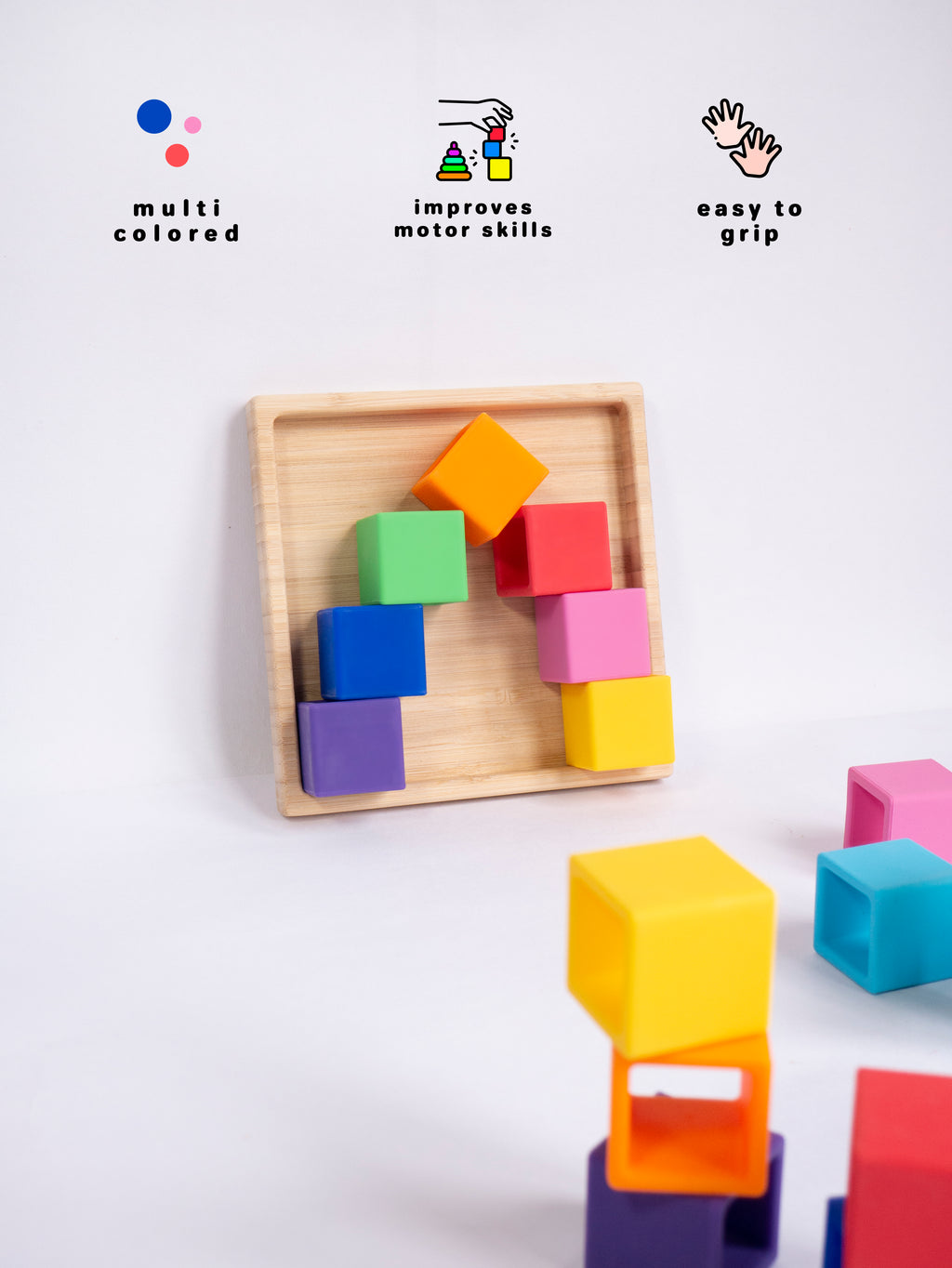 Block Stacking Teether Toy