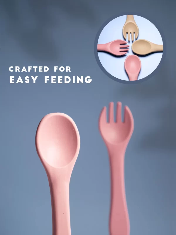 Silicone Spoon & Fork Set - Image 4